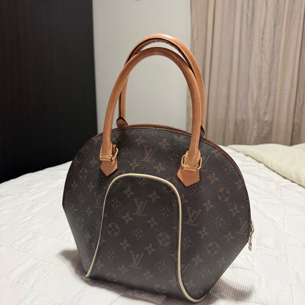 LV Brown and Tan Monogram Eclipse Shoulder Bag